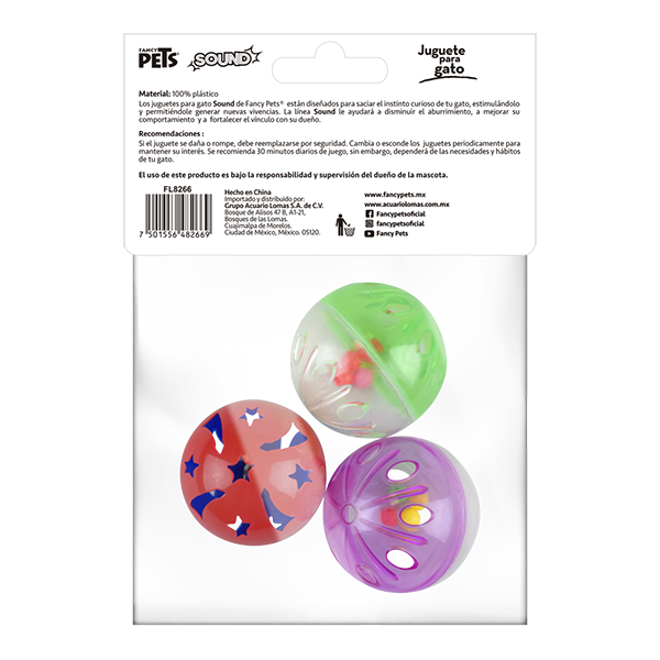 Juguete set de pelotas sound 3 piezas