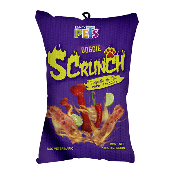 Juguete de tela dog Scrunch