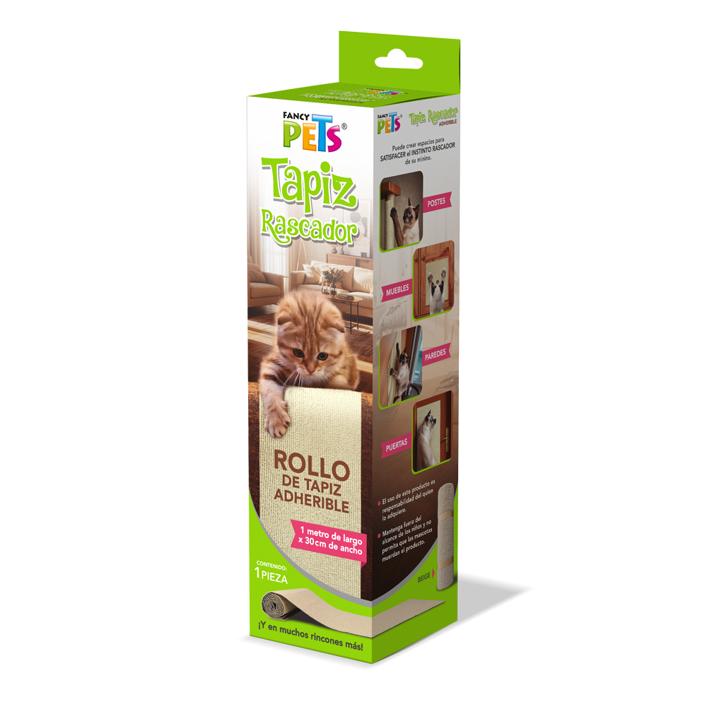 Tapiz rascador adherible beige